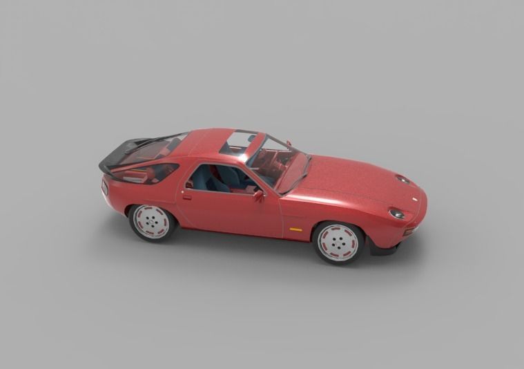 1981 Porsche 928 3D model_3