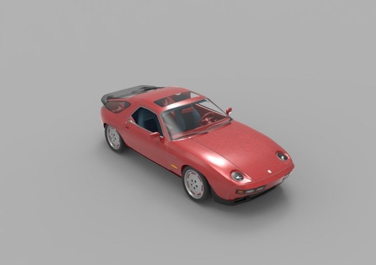 1981 Porsche 928 3D model_2