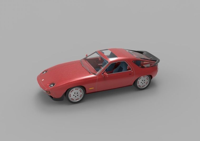 1981 Porsche 928 3D model_6