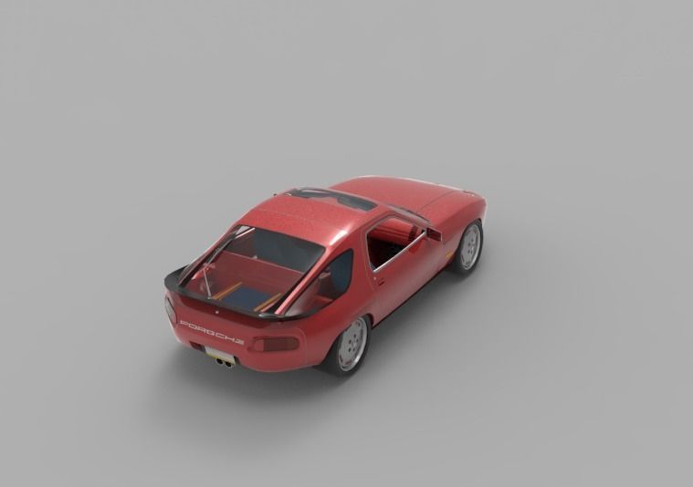 1981 Porsche 928 3D model_10
