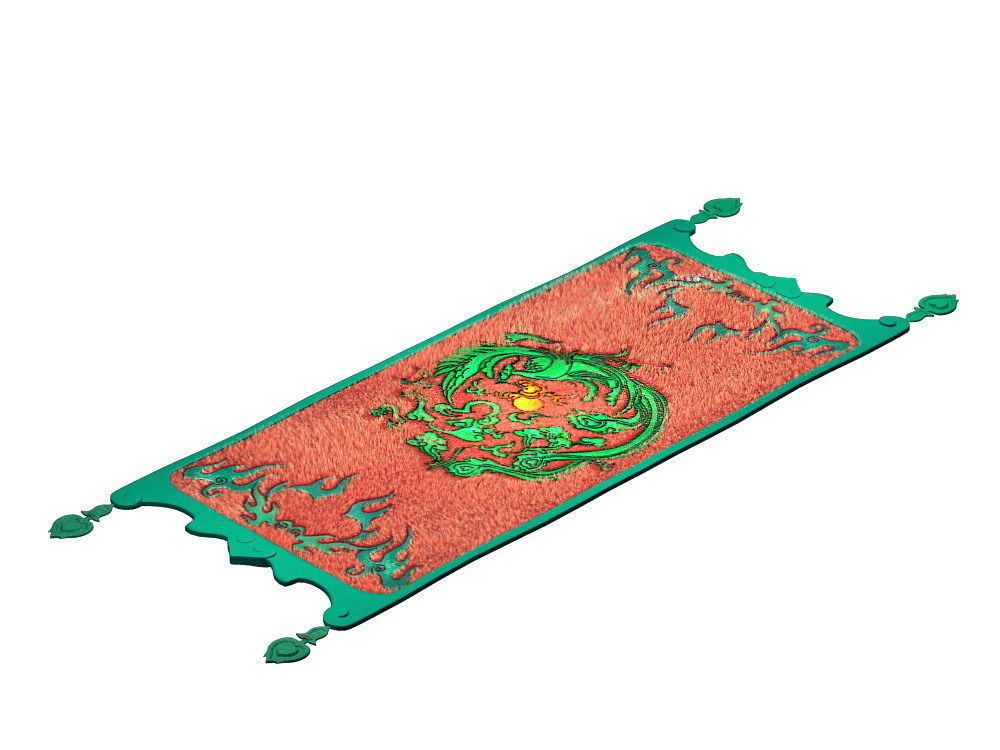 Game Models - Home Interior Objects - Carpet 02 3D model_1