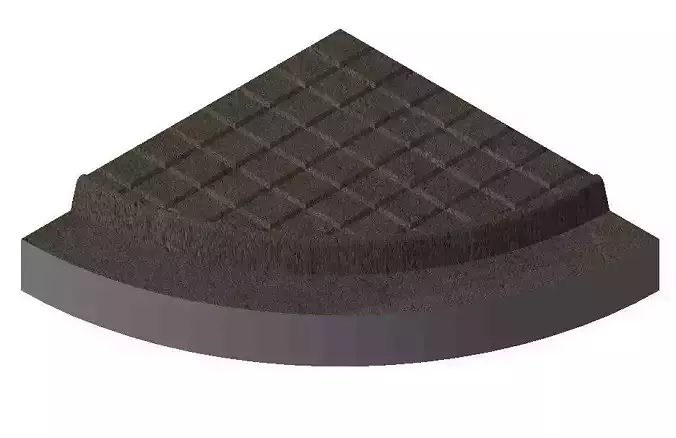 Scalextric Compatible R1 Pavement With Curb for City or Urban  3D print model