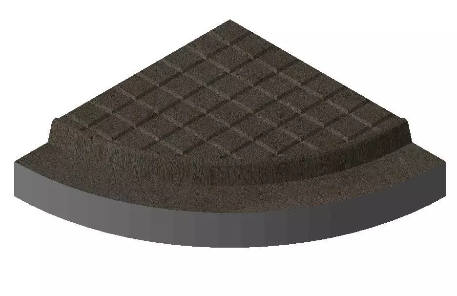 Scalextric Compatible R1 Pavement With Curb for City or Urban 3D print model_0