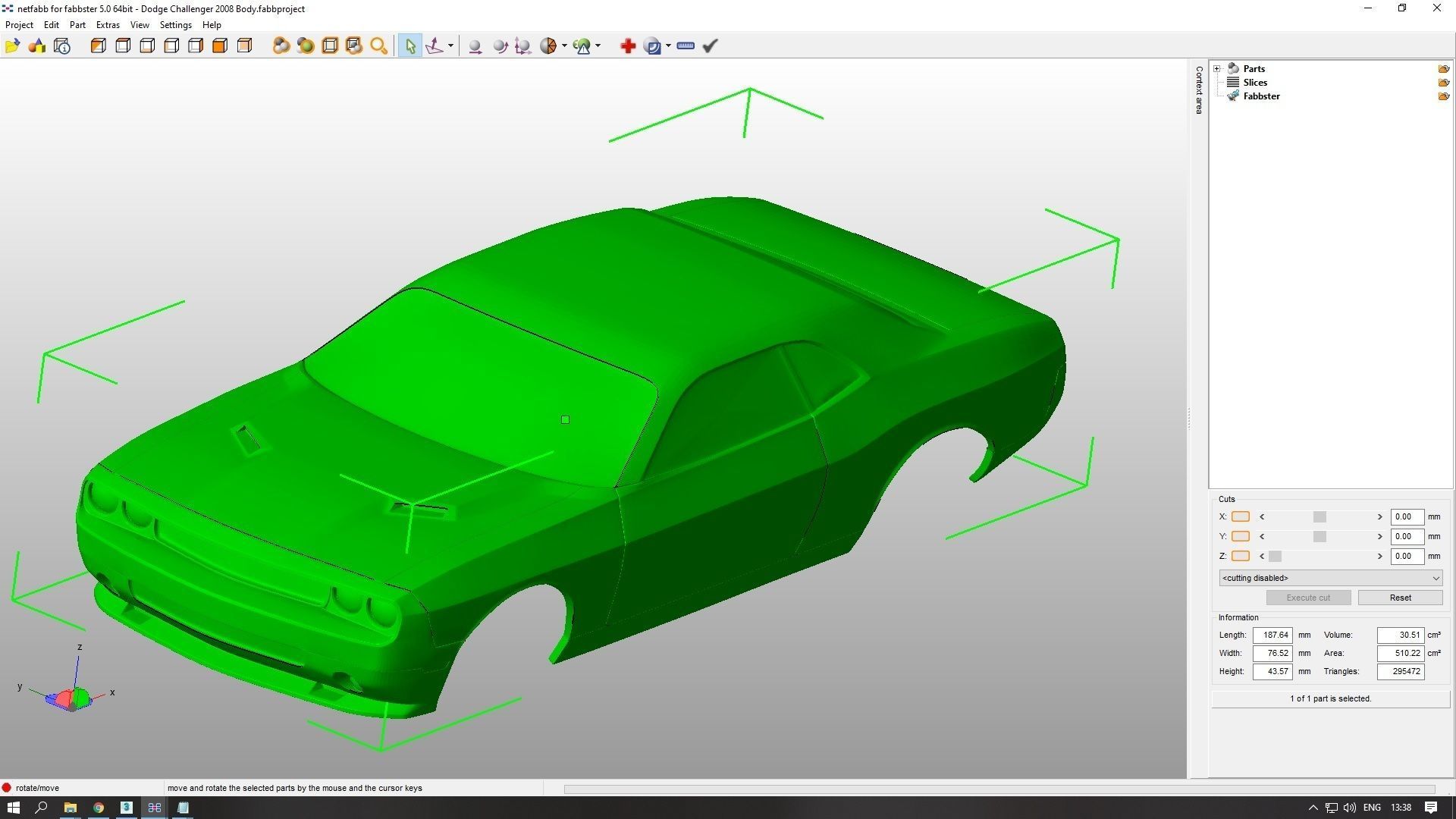 Dodge Challenger 2008  3D print model_10