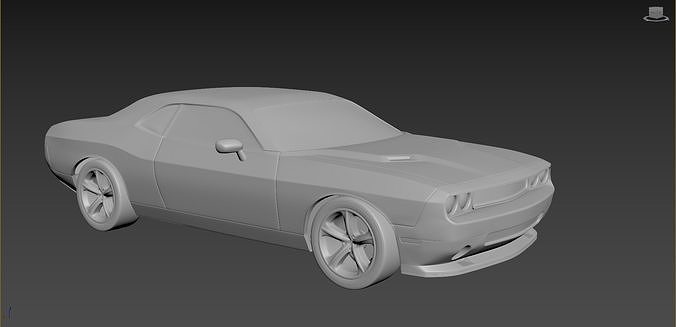 Dodge Challenger 2008  3D print model 7