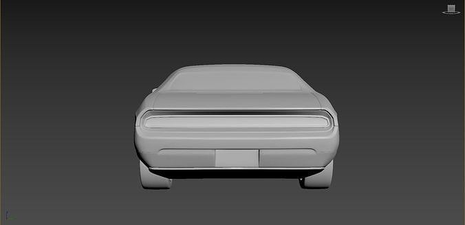 Dodge Challenger 2008  3D print model 5