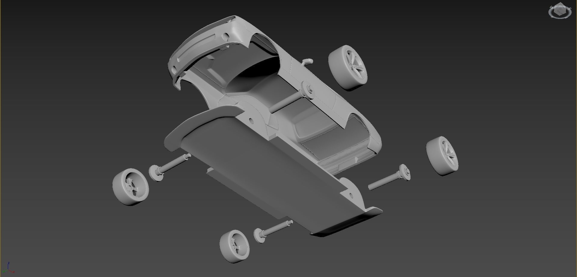 Dodge Challenger 2008  3D print model_8