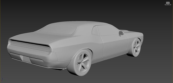 Dodge Challenger 2008  3D print model 6