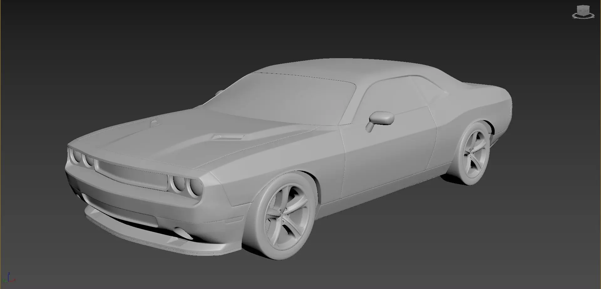 Dodge Challenger 2008  3D print model_0
