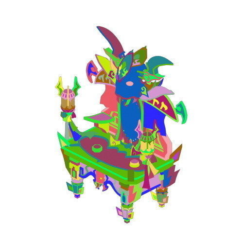 Game Model - Family Objects - Ghost Mirror 02 3D model_3