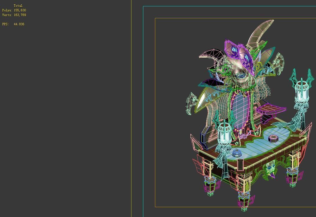 Game Model - Family Objects - Ghost Mirror 02 3D model_6