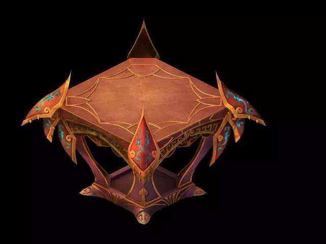 Game Model - Family Interior Items - Cabinet Bi Xu 3D model_0