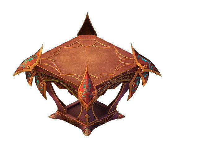 Game Model - Family Interior Items - Cabinet Bi Xu 3D model_1