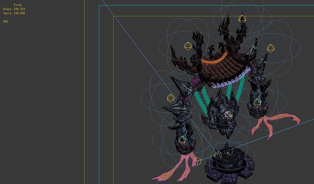 Game Model - Family Objects - Jackpot Moire Gold S 3D model_1