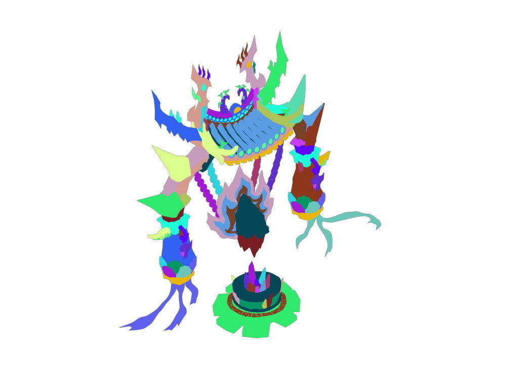 Game Model - Family Objects - Jackpot Moire Gold S 3D model_4