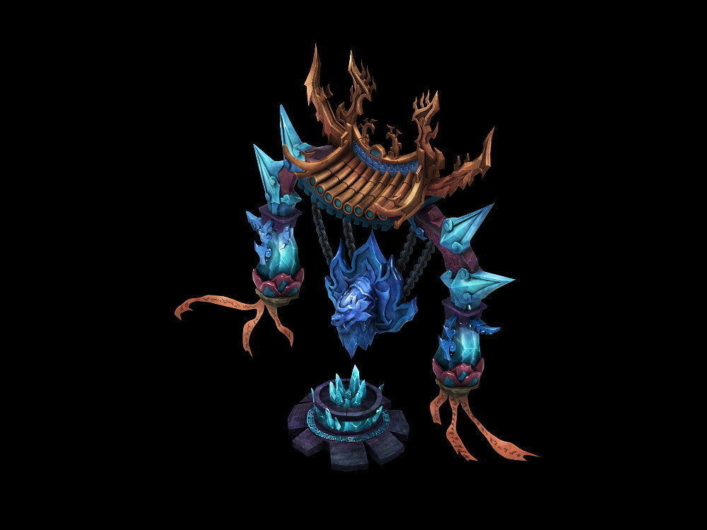 Game Model - Family Objects - Jackpot Moire Gold S 3D model_2