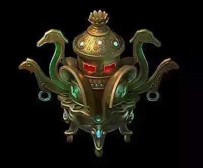 Game interior model - Home interior incense 02