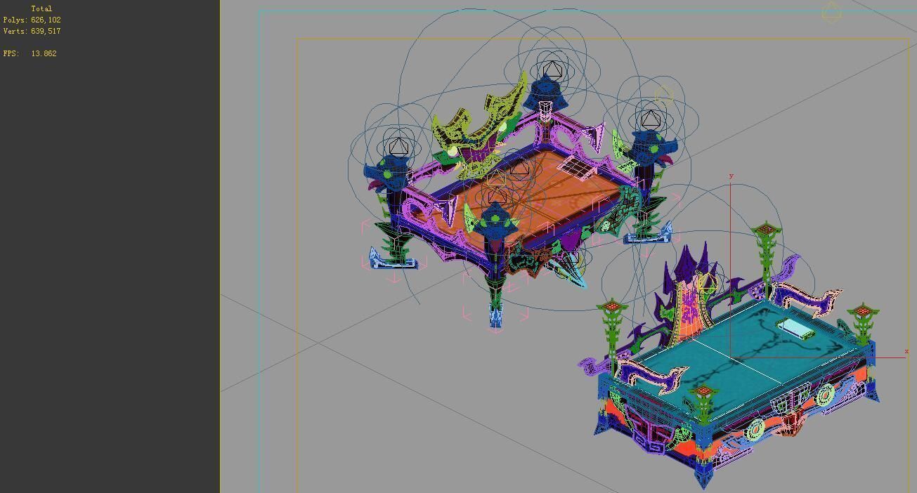 Game Model - Family Objects - Black Jade Flow Soul 3D model_1