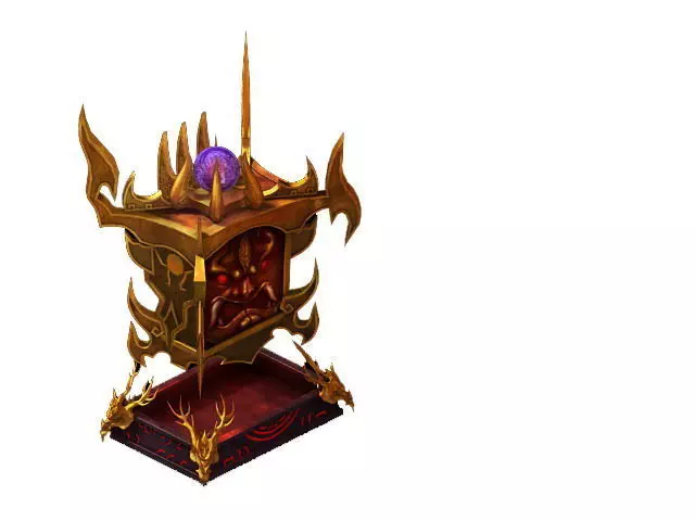 Game Model - Family Objects - Dragonscale Cabinet 3D model_0