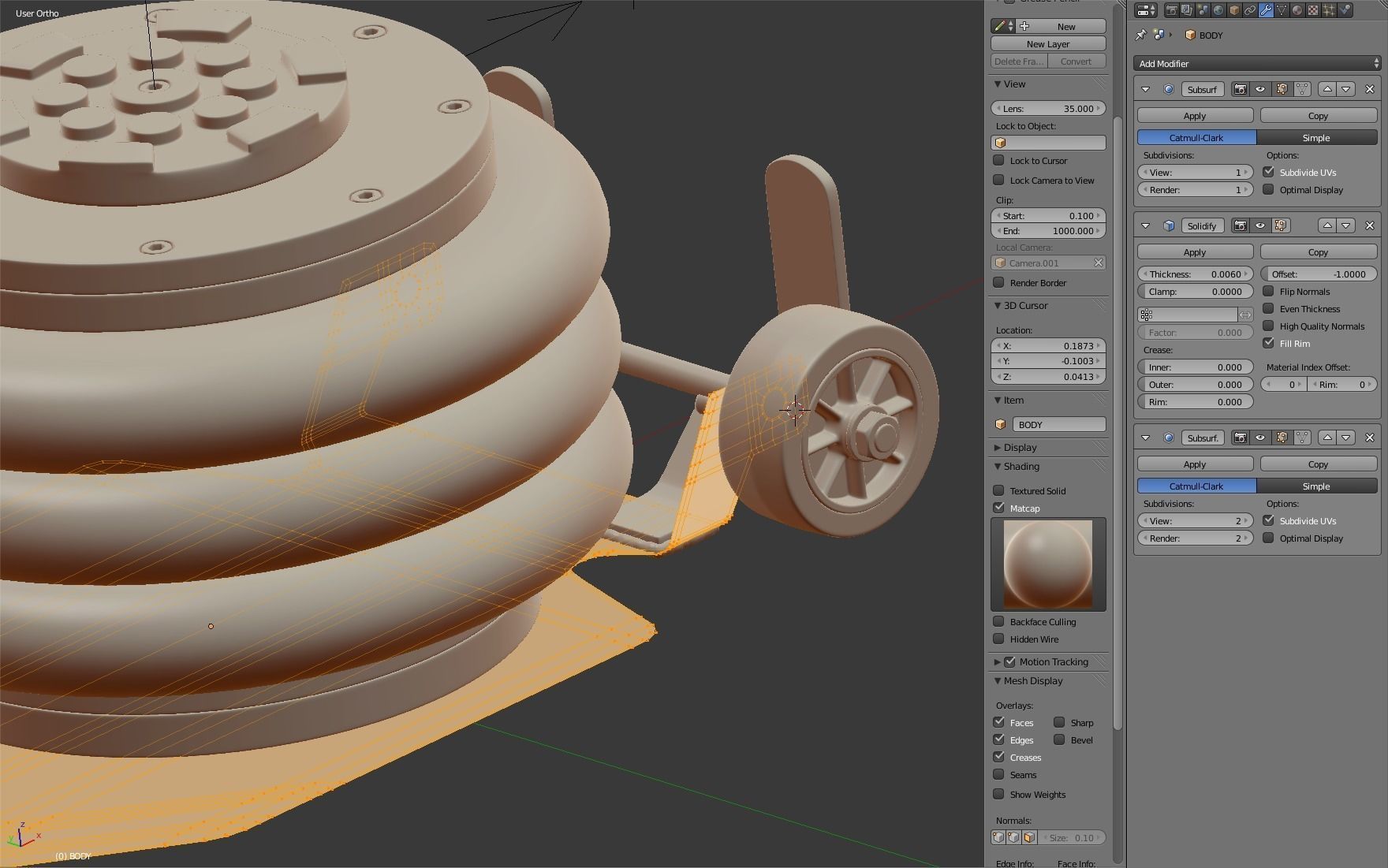Pneumatic Jack 3D model_19