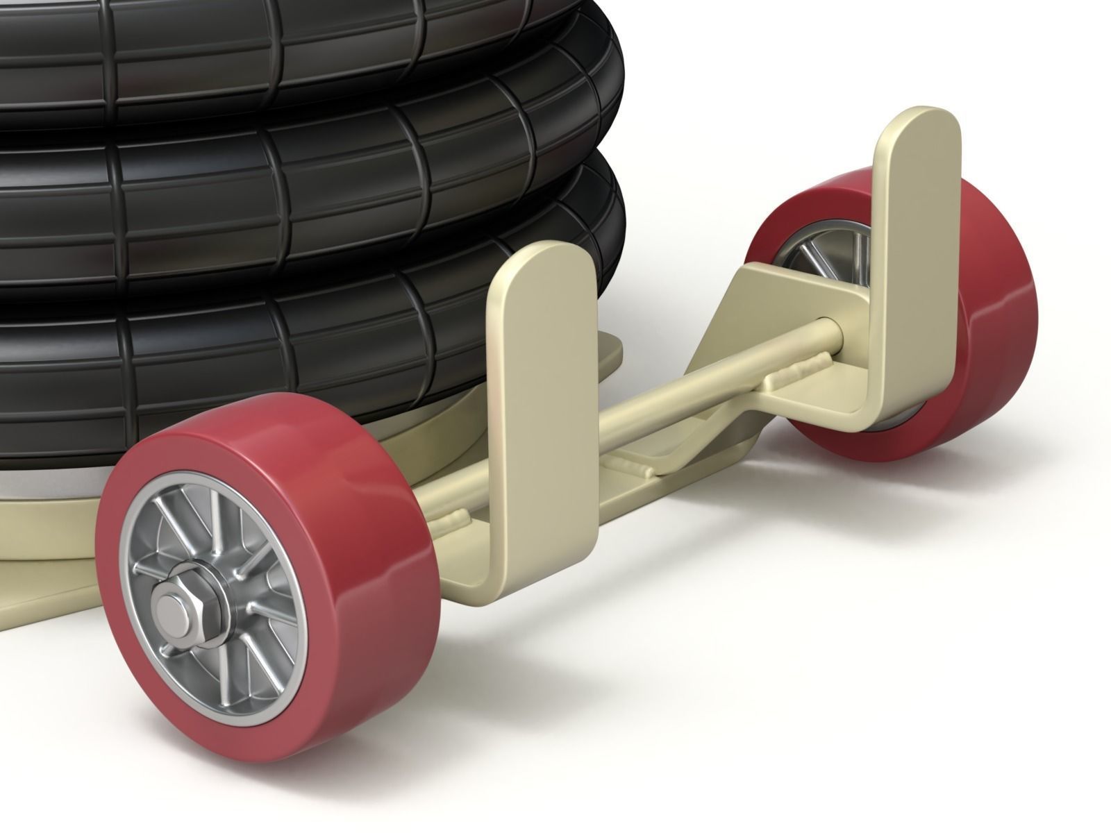 Pneumatic Jack 3D model_5