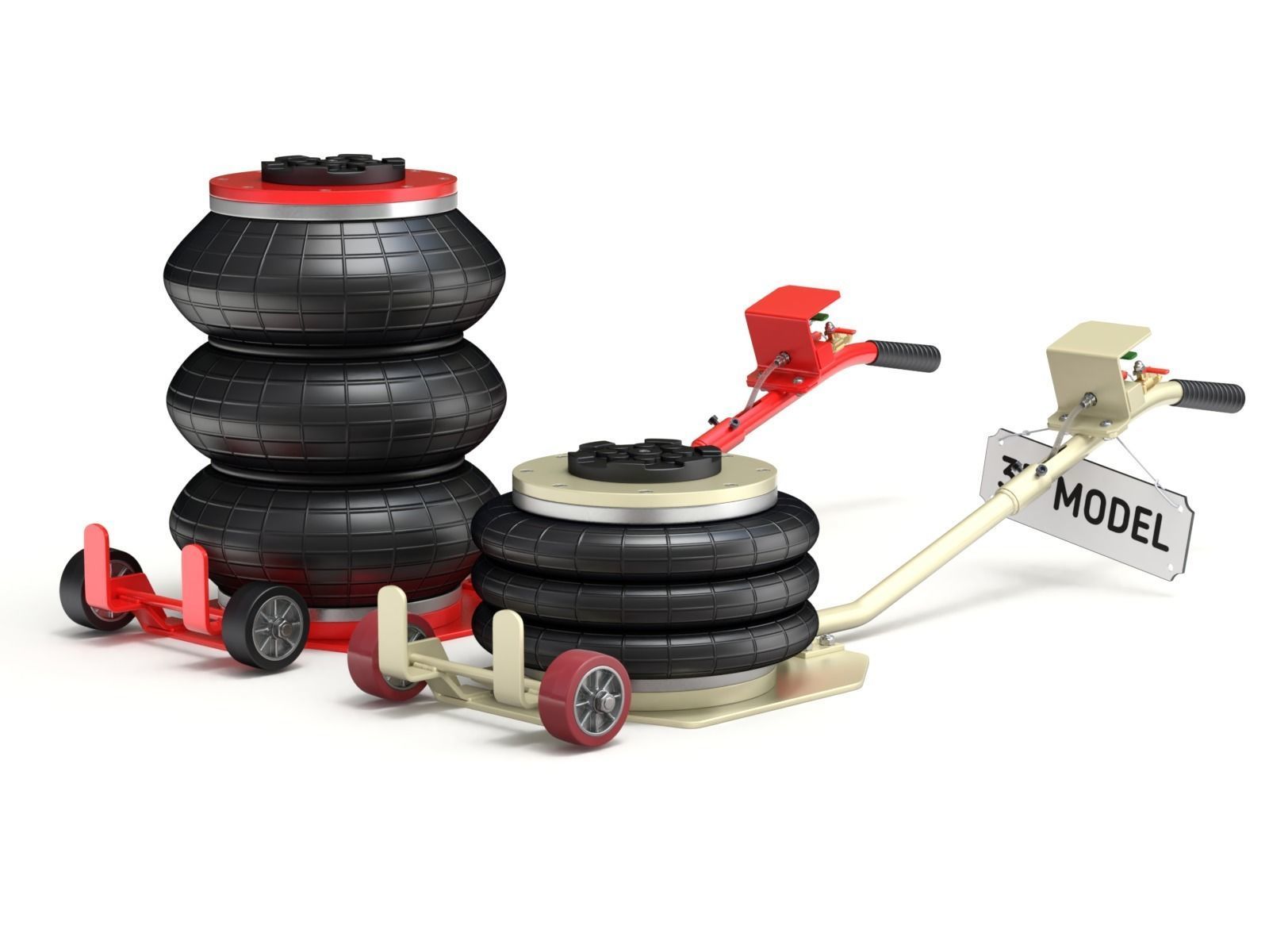 Pneumatic Jack 3D model_8