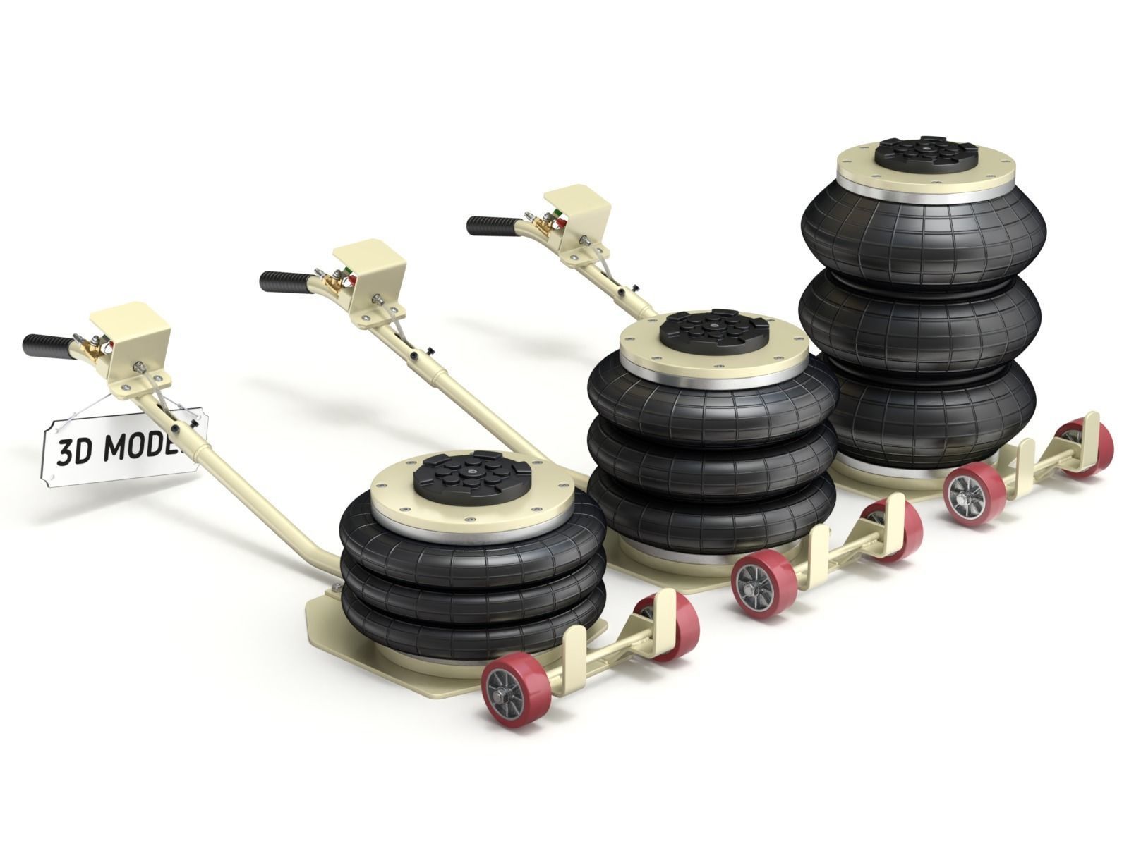 Pneumatic Jack 3D model_1