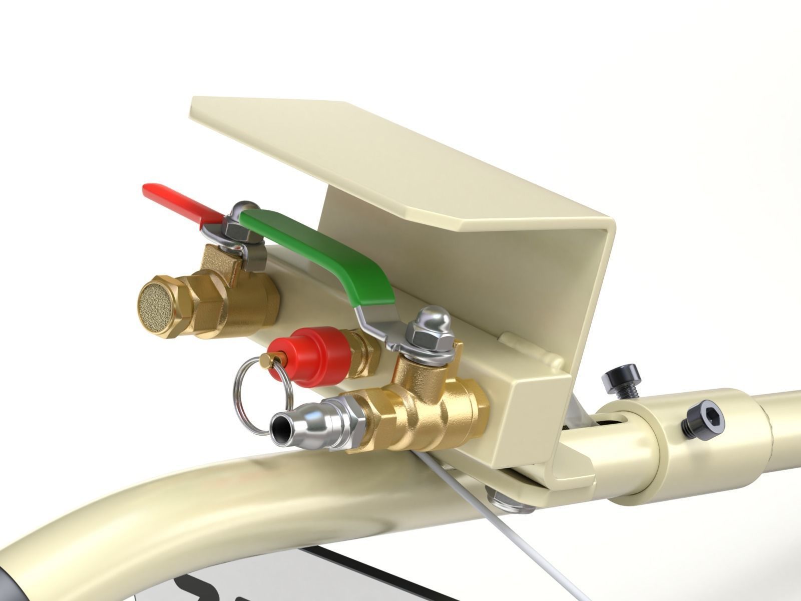 Pneumatic Jack 3D model_2