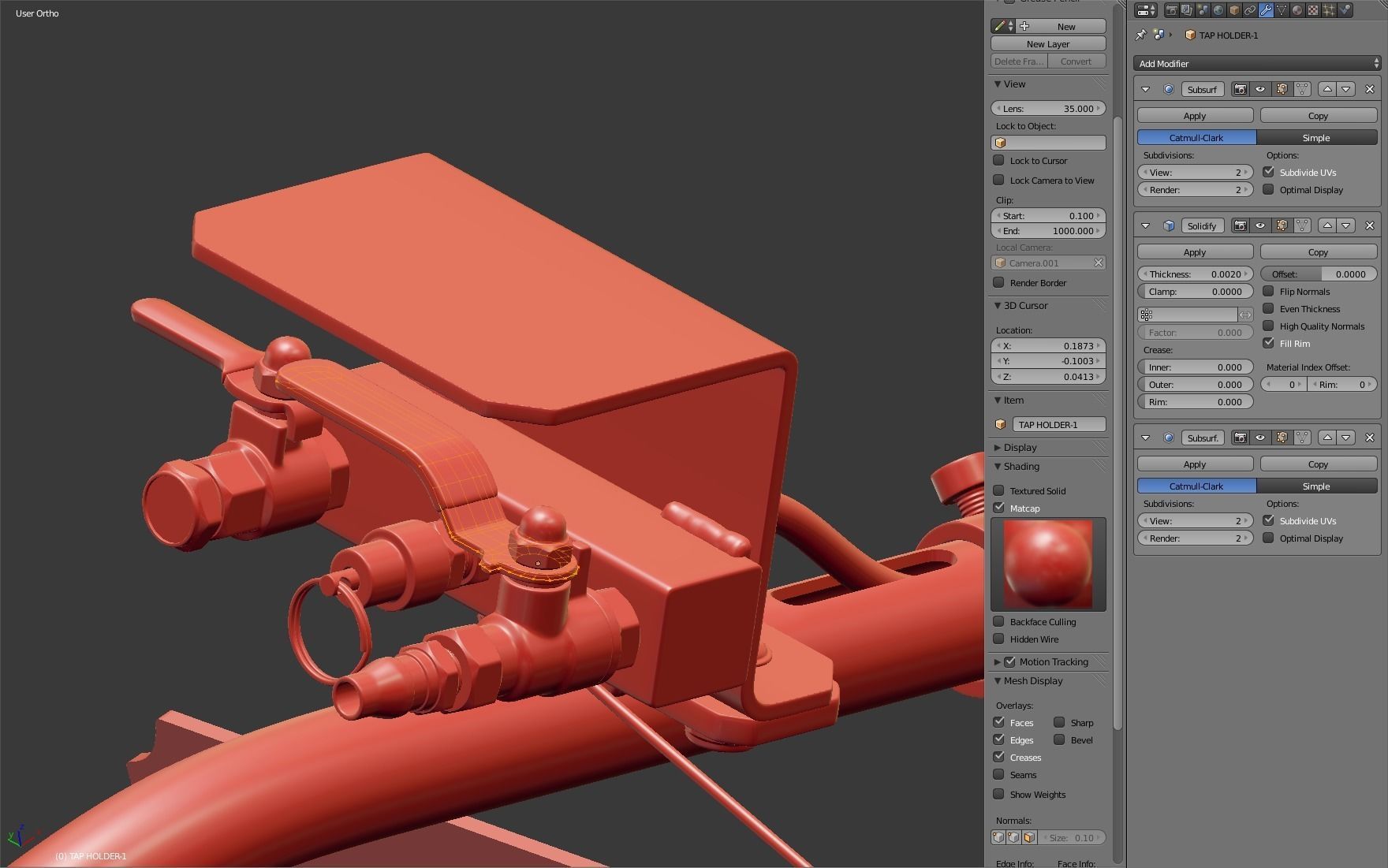 Pneumatic Jack 3D model_18