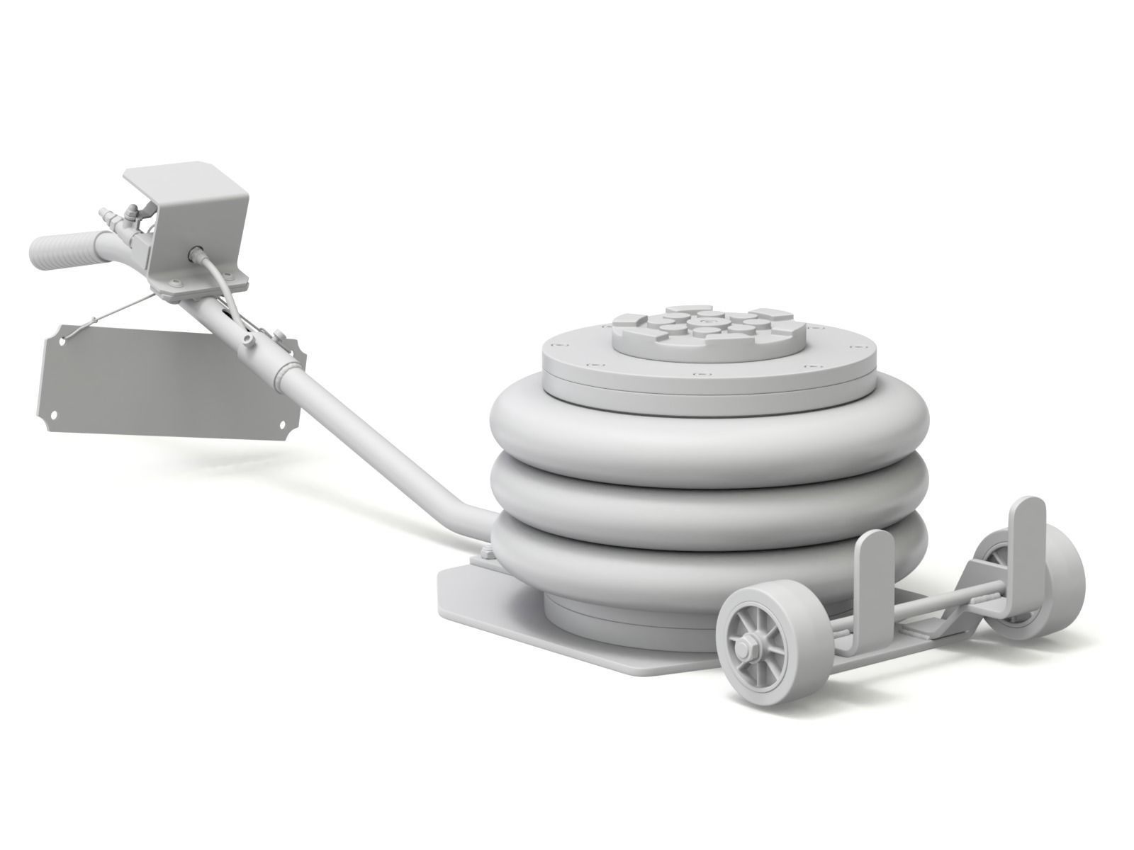 Pneumatic Jack 3D model_16