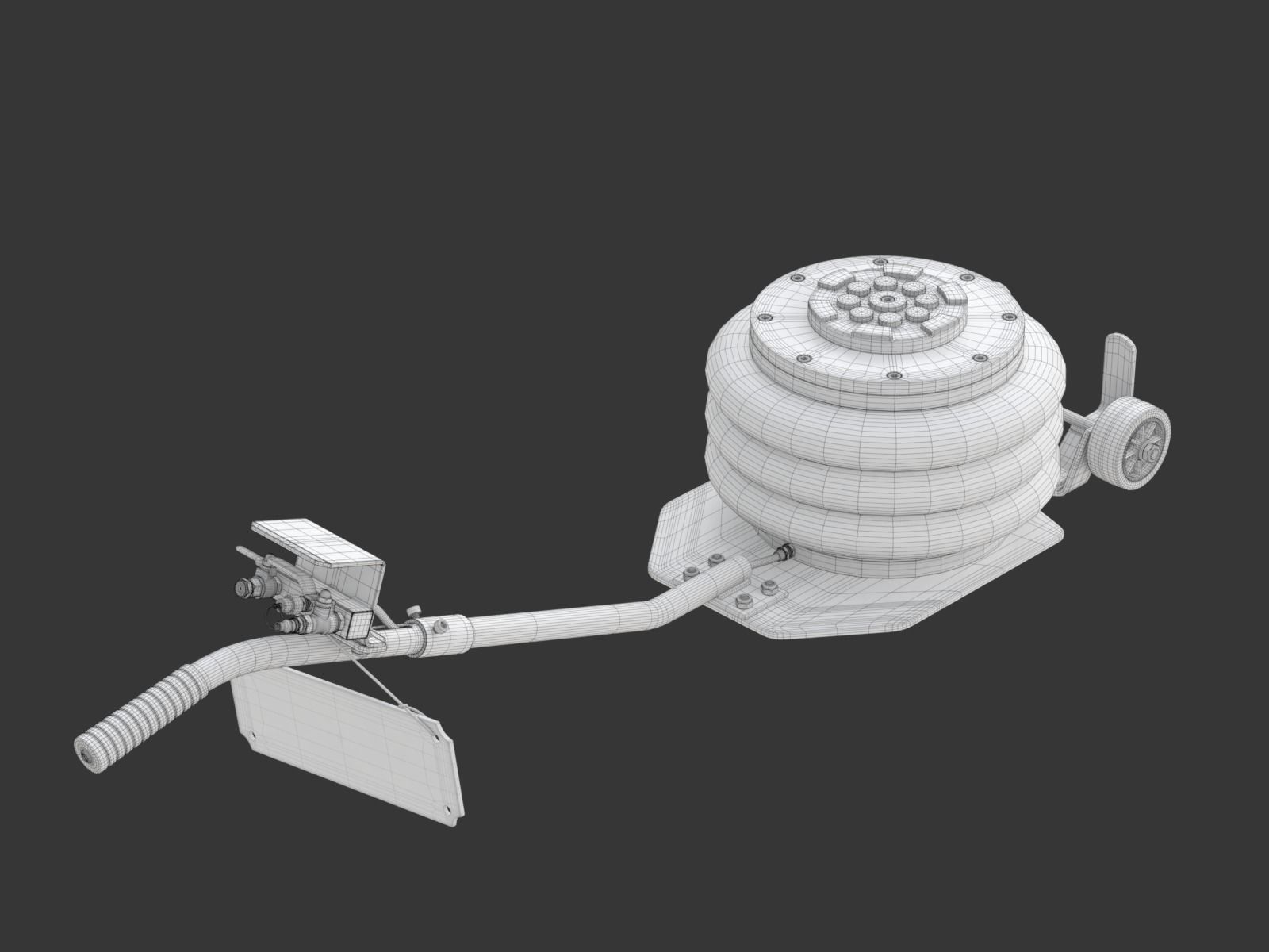 Pneumatic Jack 3D model_26
