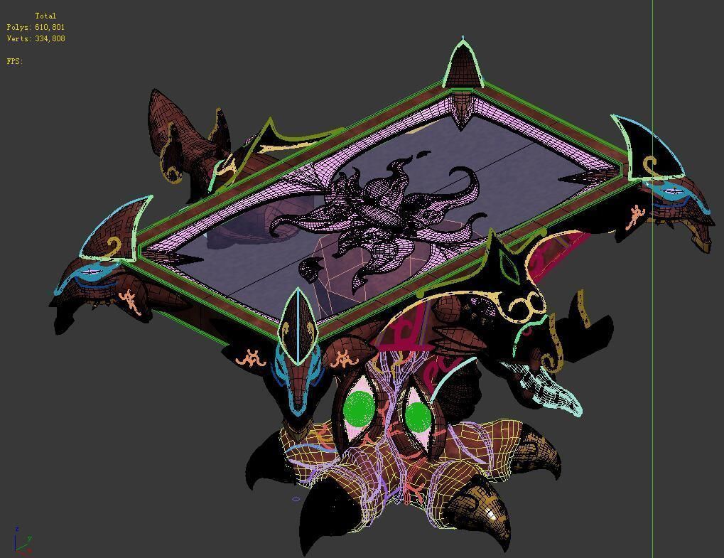 Game Model - Family Objects - Magic Table 3D model_1