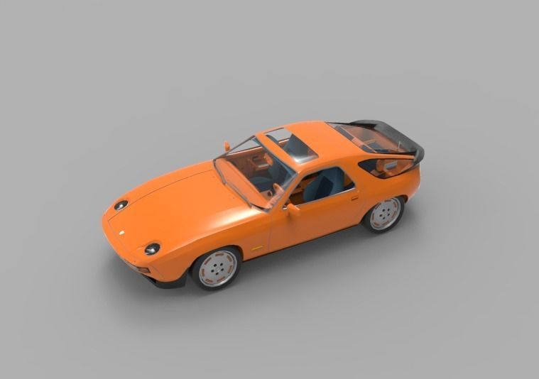 1981 Porsche 928 3D model_6