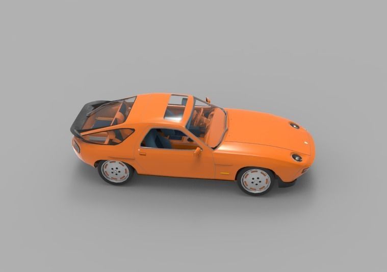 1981 Porsche 928 3D model_2