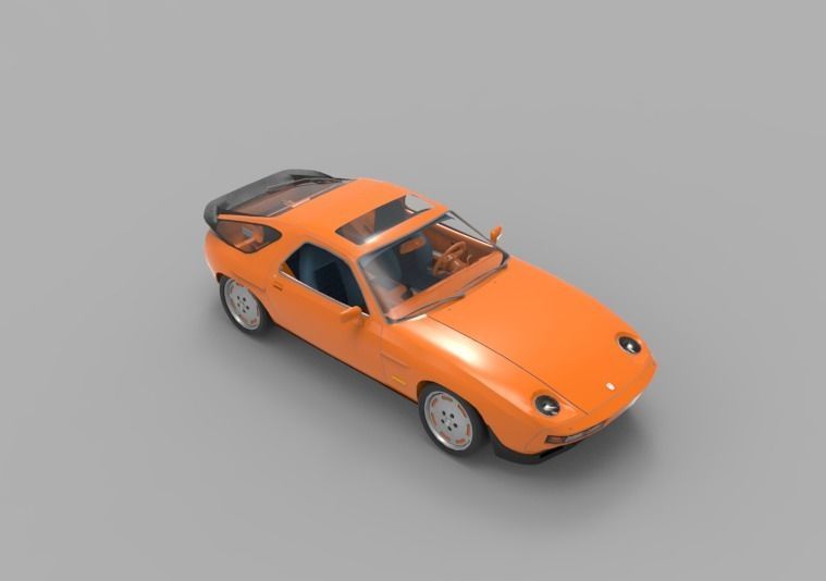 1981 Porsche 928 3D model_5