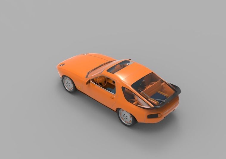 1981 Porsche 928 3D model_9