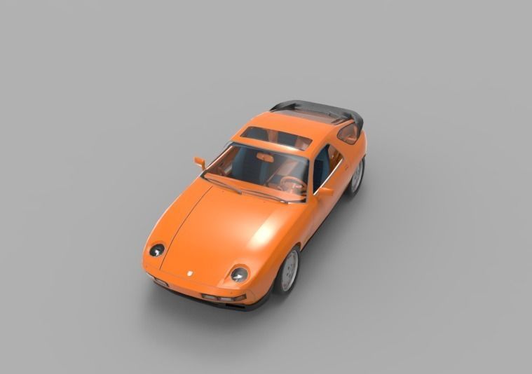 1981 Porsche 928 3D model_8