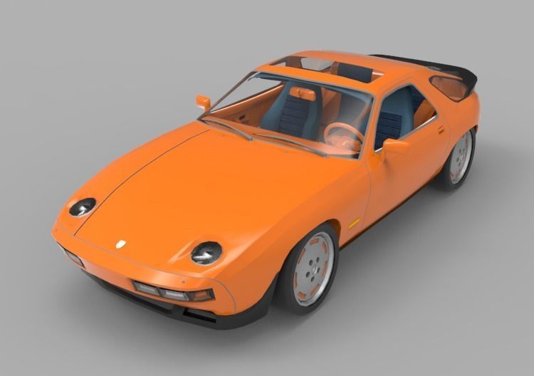 1981 Porsche 928 3D model_1