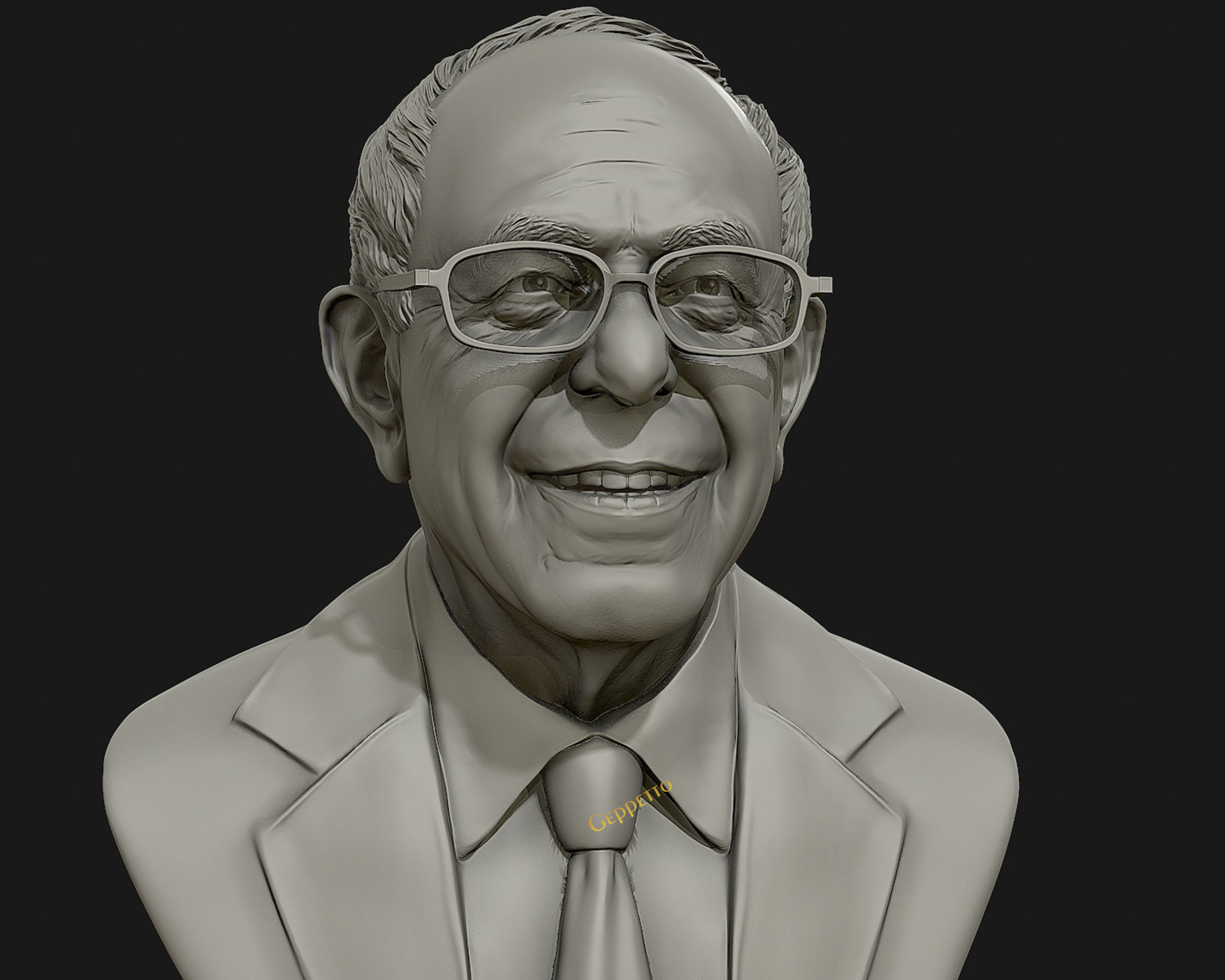 Bernie Sanders 3D sculpture Ready to 3D print 3D print model_4