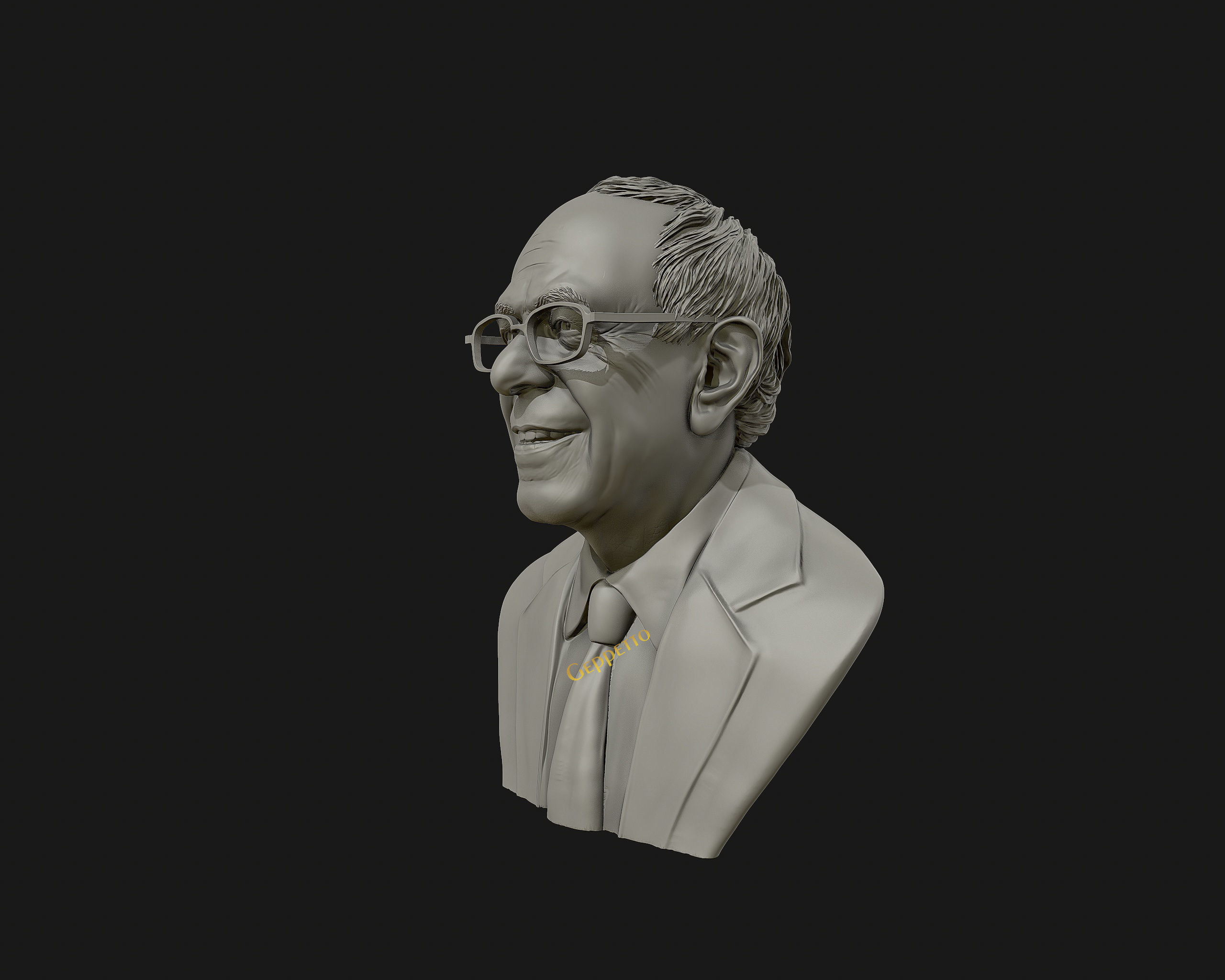 Bernie Sanders 3D sculpture Ready to 3D print 3D print model_9