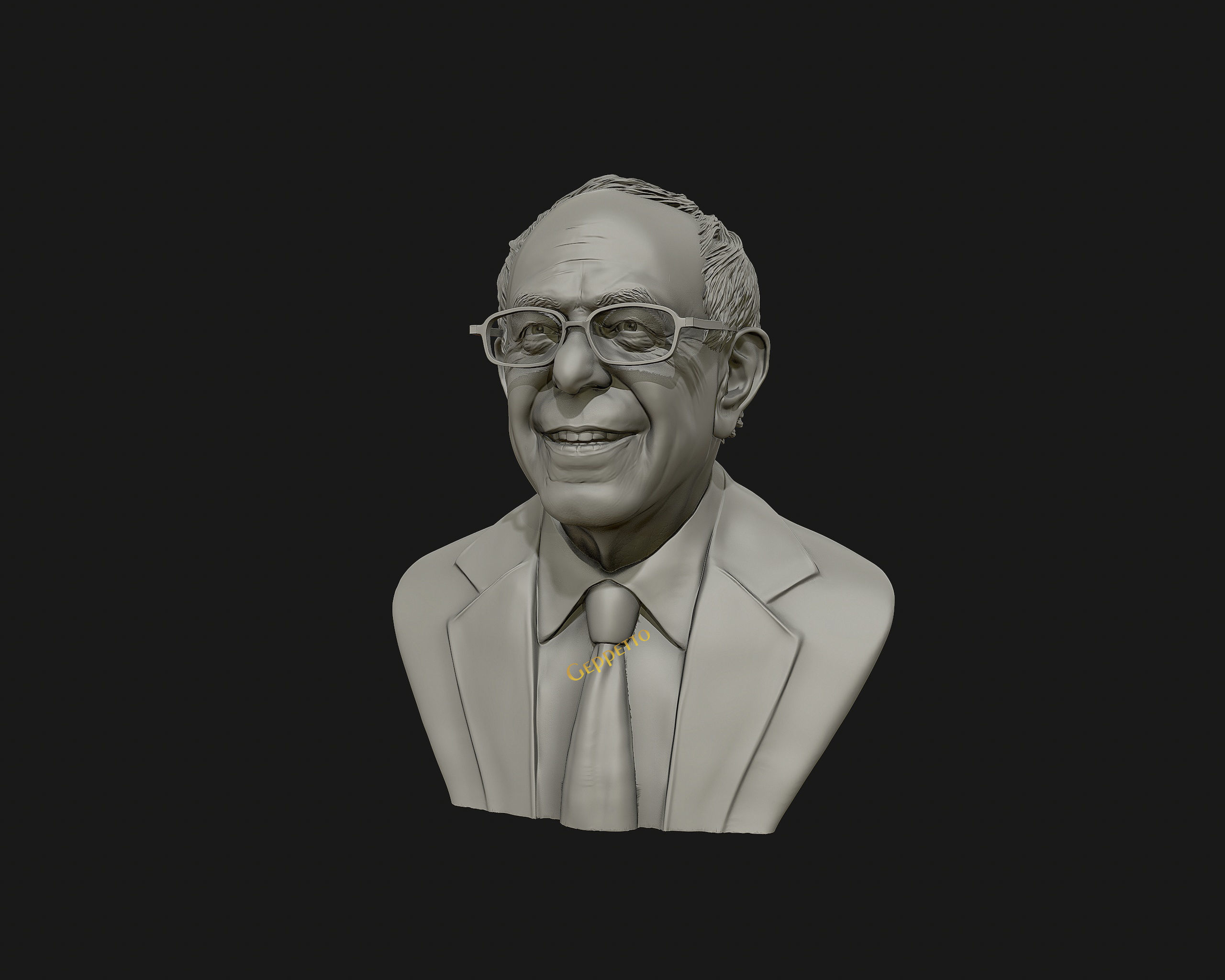Bernie Sanders 3D sculpture Ready to 3D print 3D print model_6