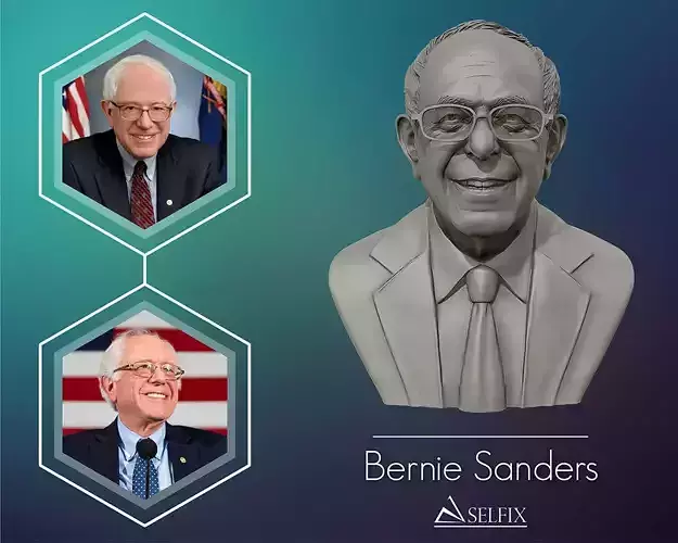 Bernie Sanders 3D sculpture Ready to 3D print 3D print model