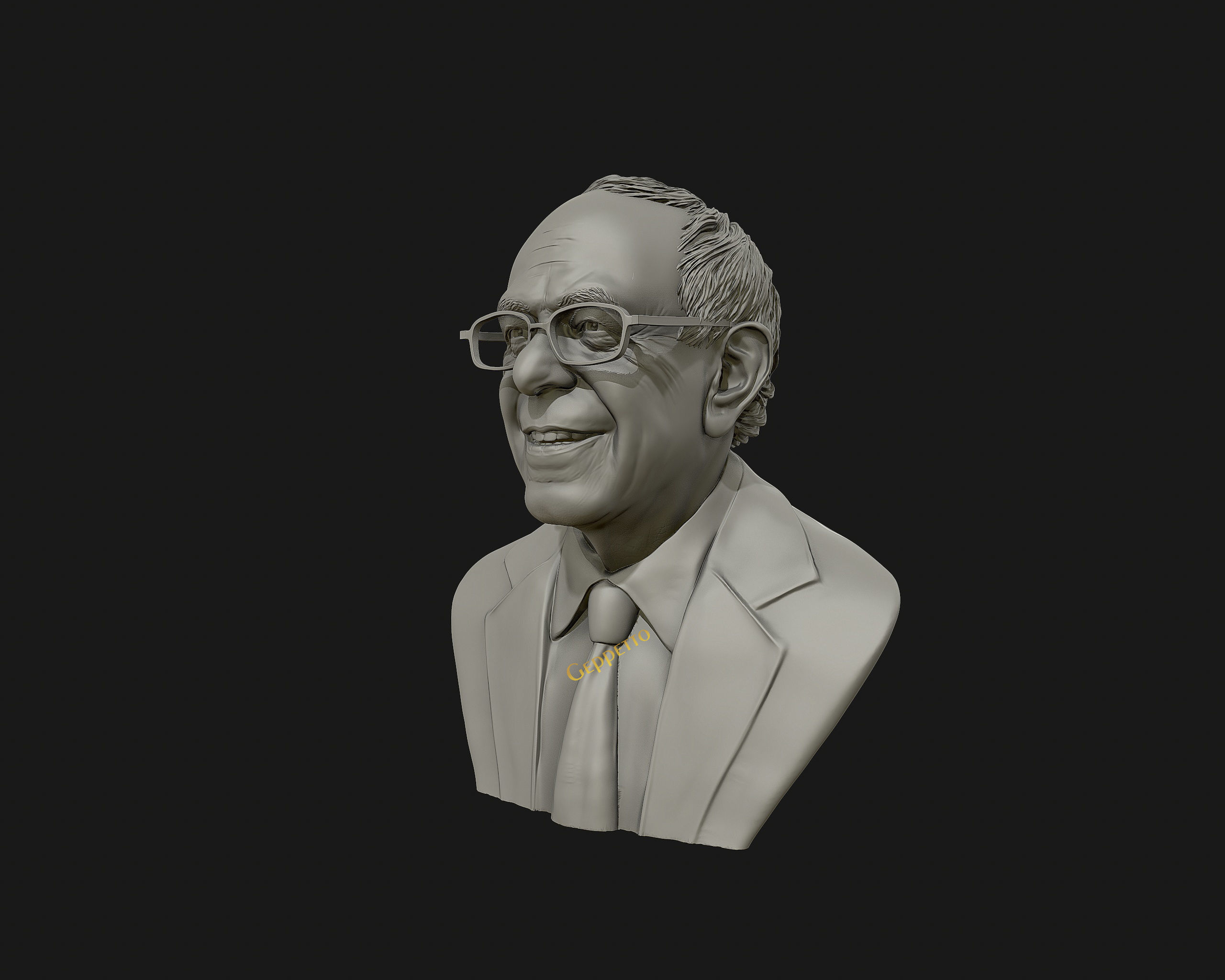 Bernie Sanders 3D sculpture Ready to 3D print 3D print model_8