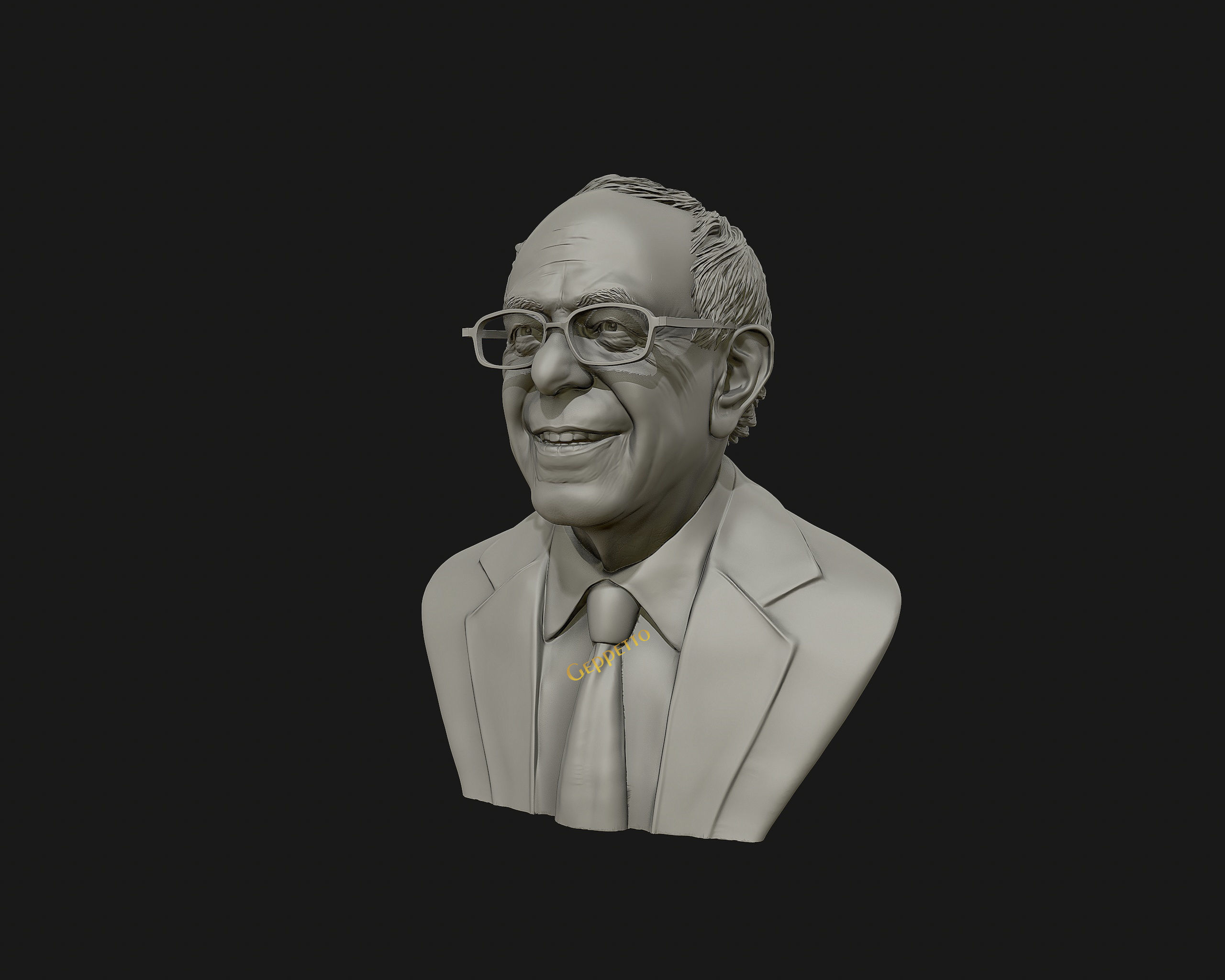 Bernie Sanders 3D sculpture Ready to 3D print 3D print model_7