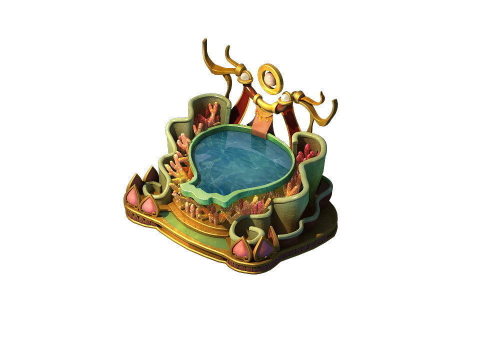 Game Model - Family Objects - Qionghua Snow Mussel 3D model_2