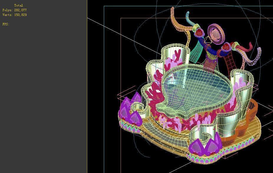 Game Model - Family Objects - Qionghua Snow Mussel 3D model_1