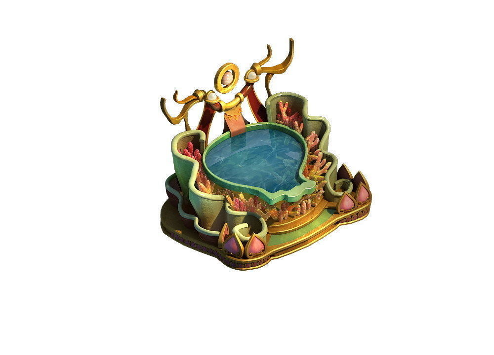 Game Model - Family Objects - Qionghua Snow Mussel 3D model_3