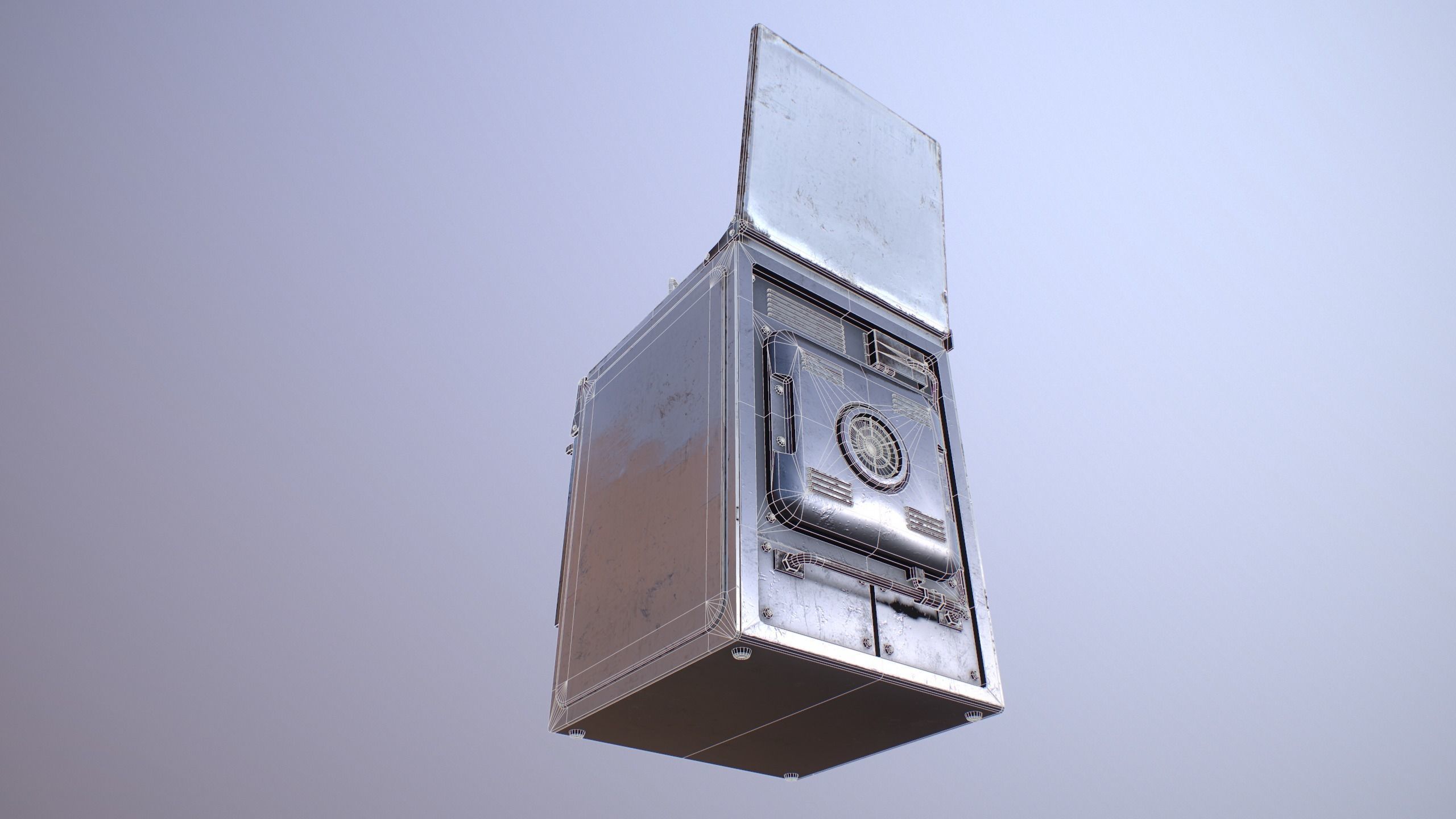Old Soviet Russia Cooker Low-poly 3D model_20