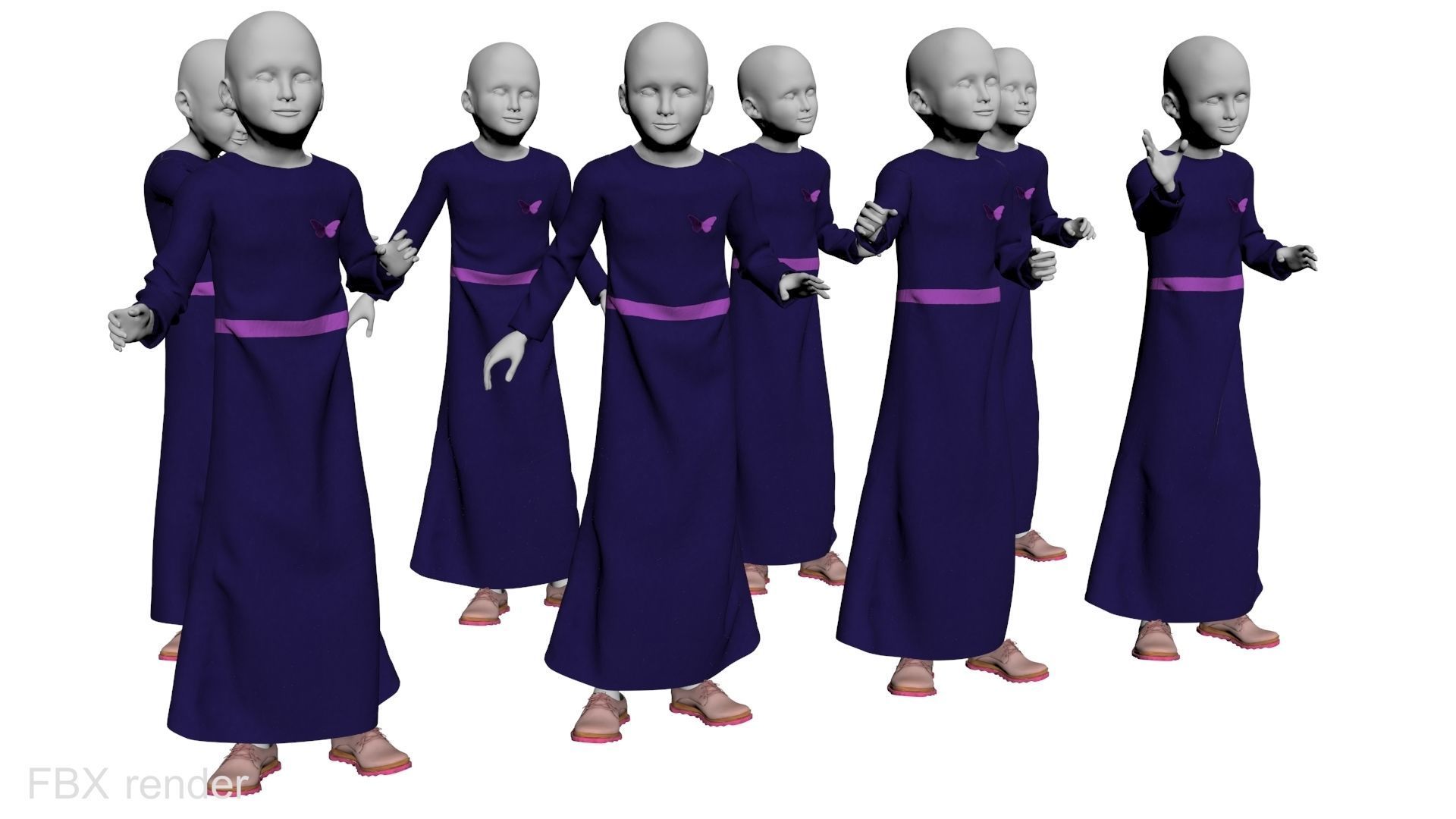 Arabic mennequin 16 x different models 128 poses 3D Model Collection_10