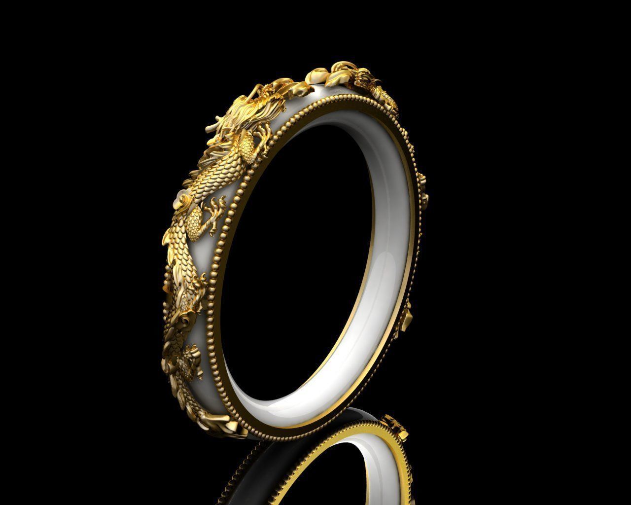 dragon bracelets 3D print model_1